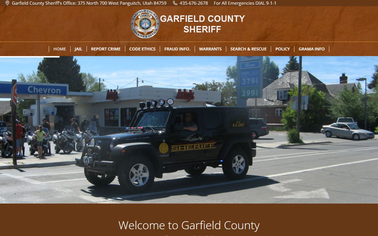 Garfield County inmate population sheriff home page